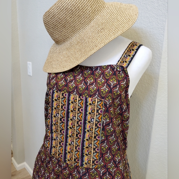 Let Me Be, Anthropologie Overall Jumper, Wide Crop Leg, Cotton, Med, NWT - Picture 6 of 16